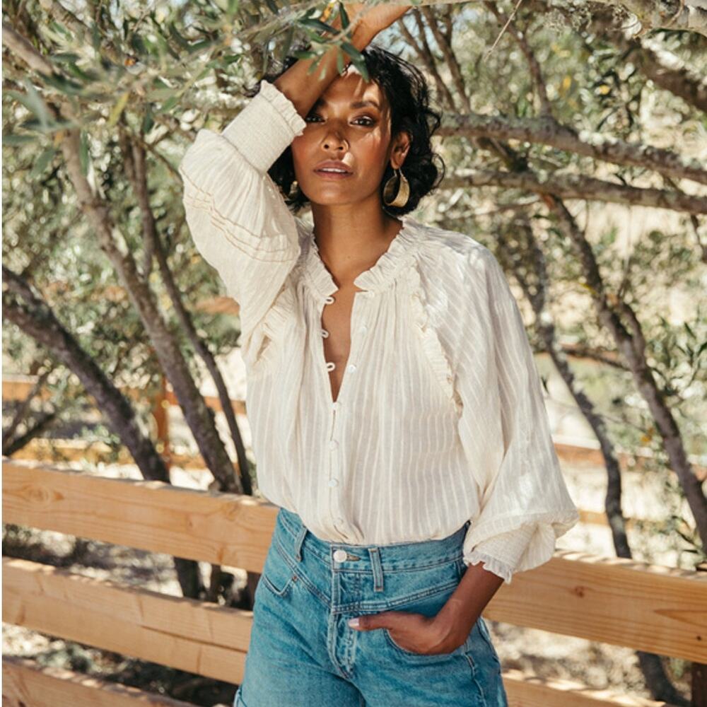 Cleobella White Blouse